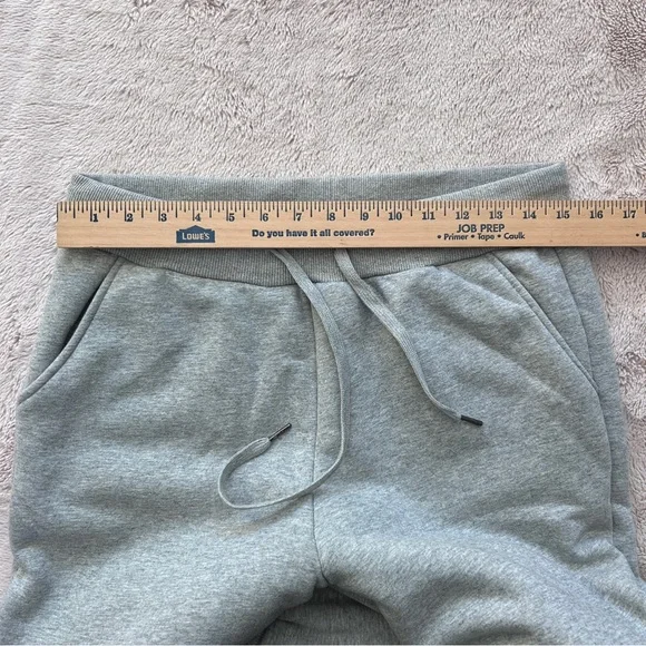 YeoKou Sherpa Lined Cotton Fleece Jogger Sweatpants, Grey, Medium - Picture 4 of 8